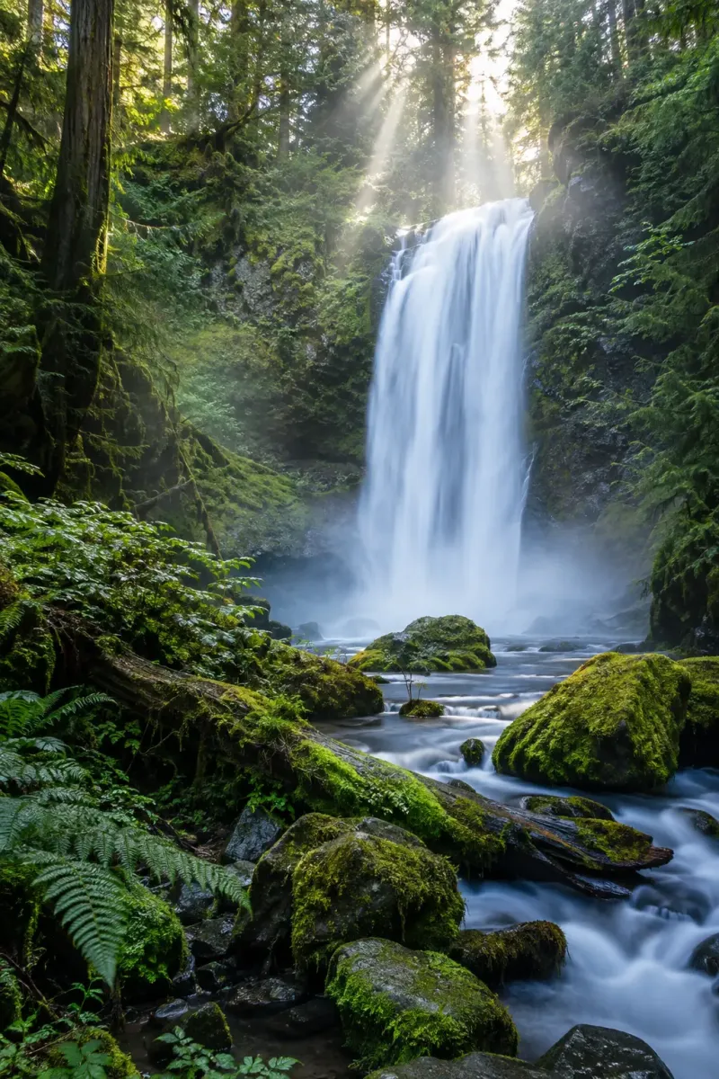 Ancient Falls Nature Waterfall Wallpaper wallpaper preview
