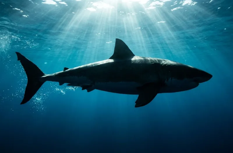Apex Silhouette Shark Underwater Wallpaper wallpaper preview