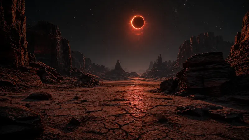 Blood Moon Canyon Wallpaper wallpaper preview