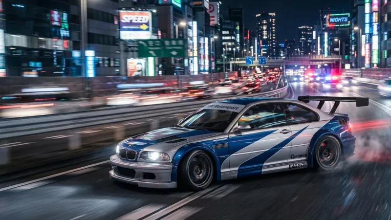 BMW M3 E46 GTR Wallpaper 4K wallpaper preview