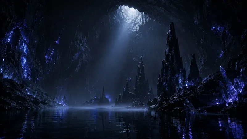 Crystal Cavern Lake Wallpaper wallpaper preview