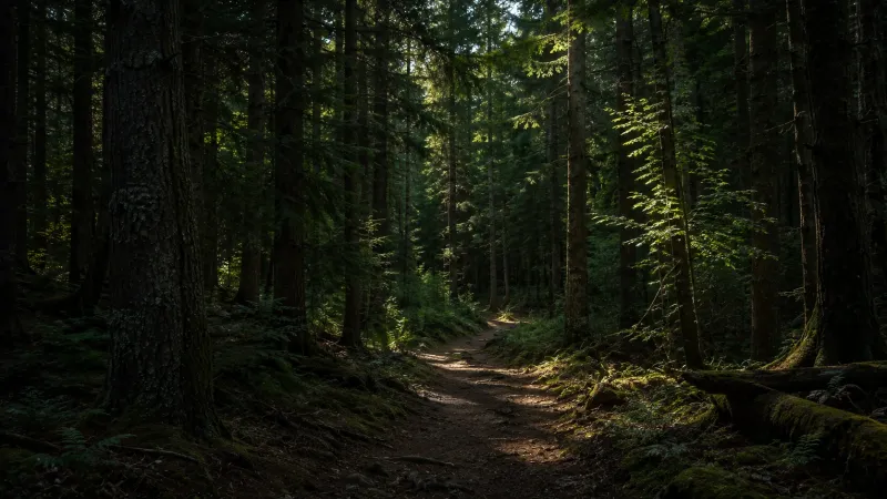Dark Forest Path wallpaper preview
