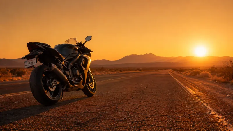 Desert Highway Superbike Wallpaper wallpaper preview