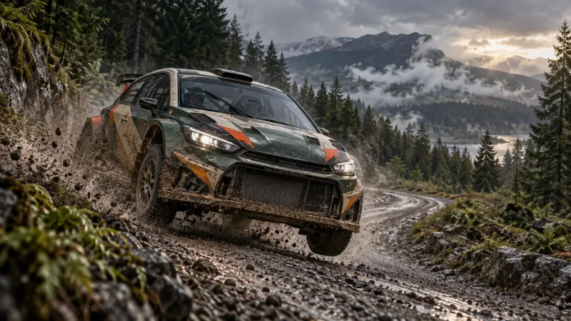 Full Send: Ultra-Realistic Rally Racing Wallpaper wallpaper preview