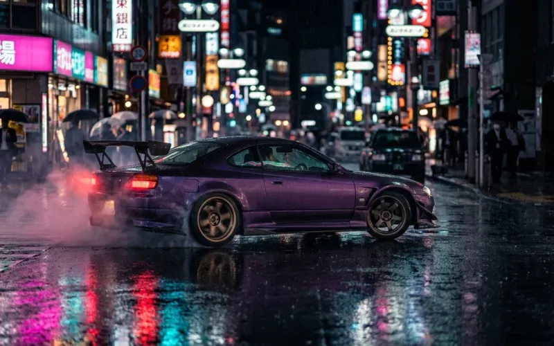 Midnight Drift — 4K JDM Car Wallpaper wallpaper preview