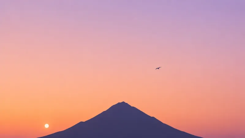 Minimal Mountain Peak Wallpaper wallpaper preview