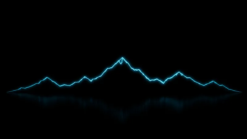 Neon Horizon AMOLED Minimal Wallpaper wallpaper preview