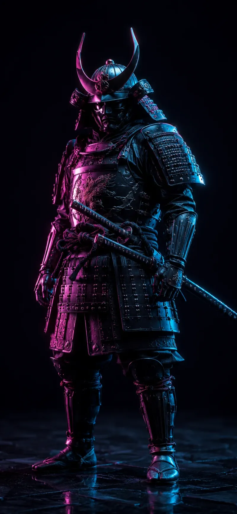 Neon Samurai wallpaper preview