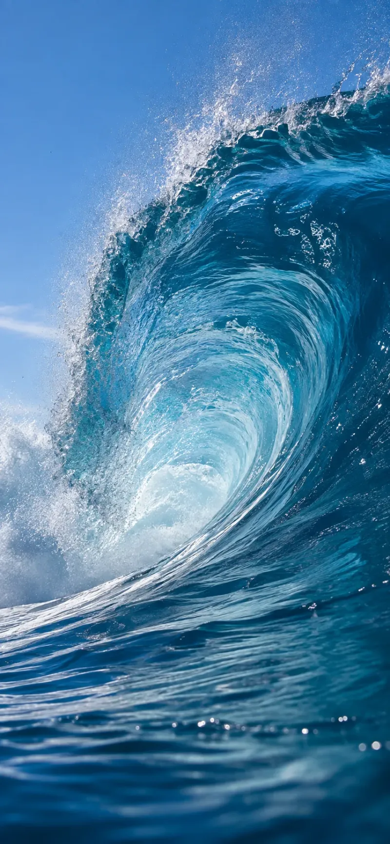 Ocean Wave Blue wallpaper preview