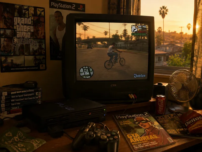 PS2 Summer Nostalgia – BMX Gaming Memories wallpaper preview