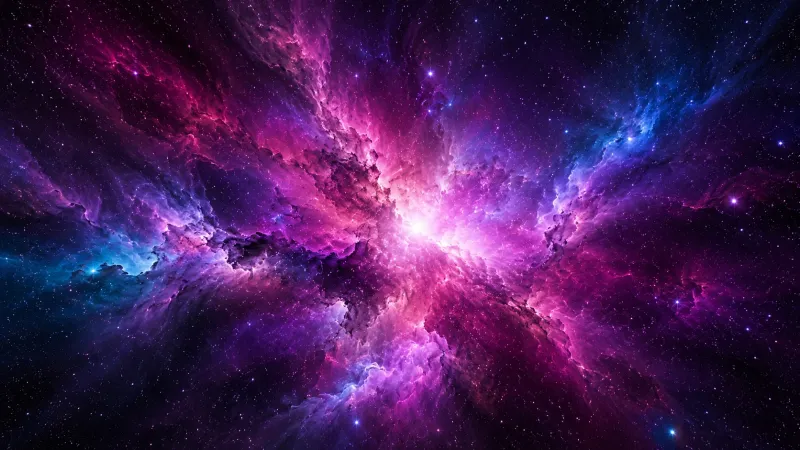 Purple Nebula Burst wallpaper preview