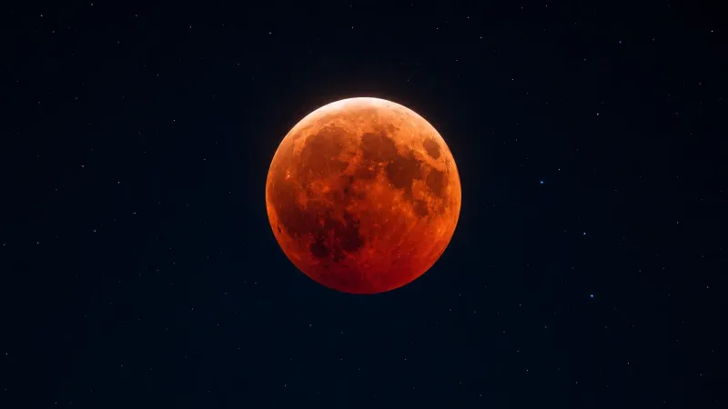 Red Moon Eclipse wallpaper preview