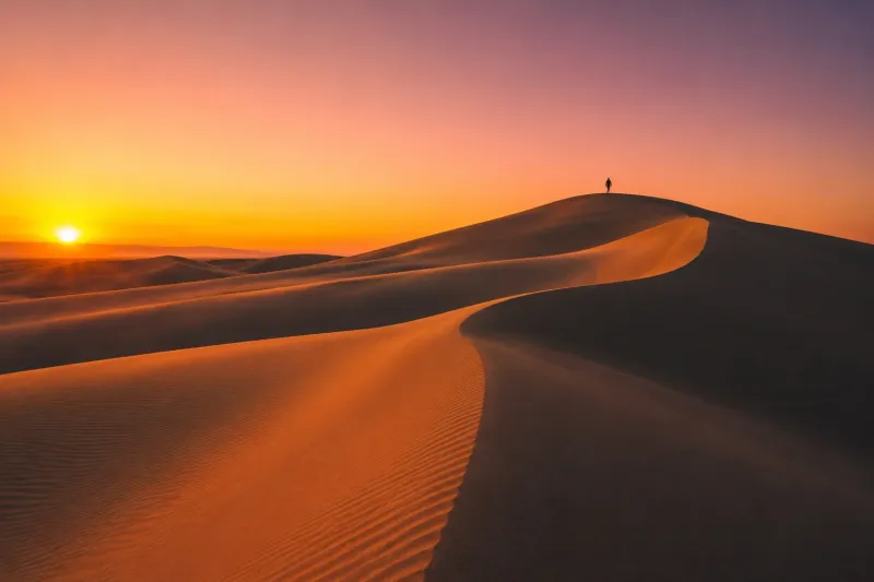 Sand Dunes at Sunset wallpaper preview