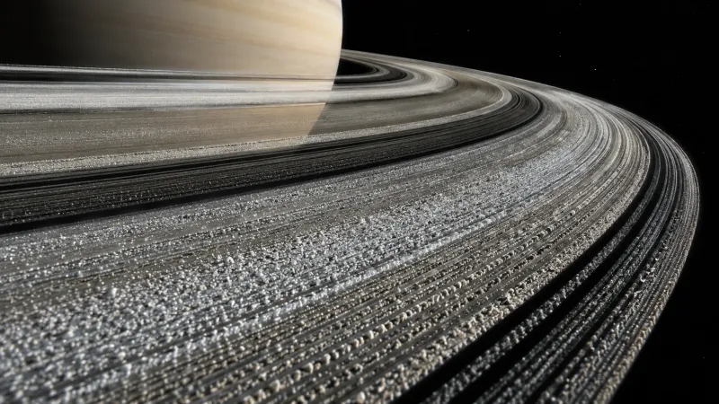 Saturn Rings Close-Up Wallpaper wallpaper preview