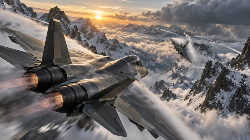 Supersonic Pursuit: Ultra-Realistic Air Combat Wallpaper wallpaper preview