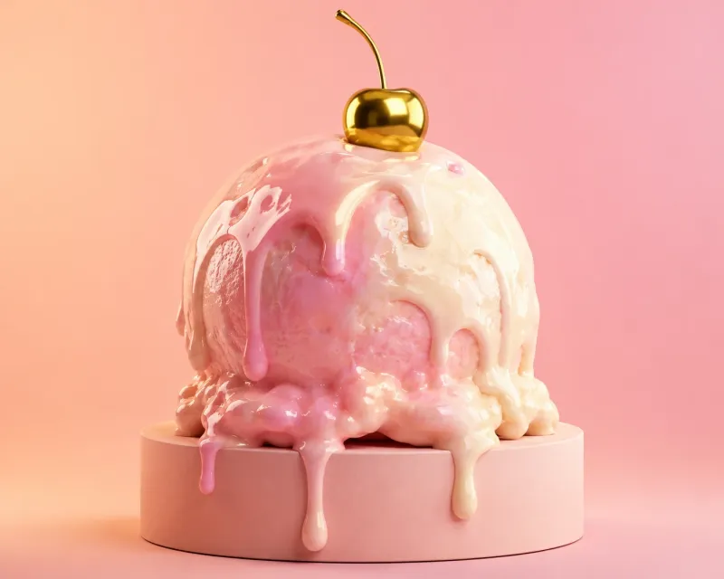 Sweet Melt 3D Ice Cream Wallpaper wallpaper preview