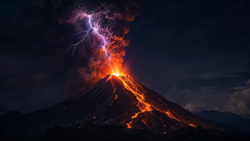 Volcanic Lightning wallpaper preview