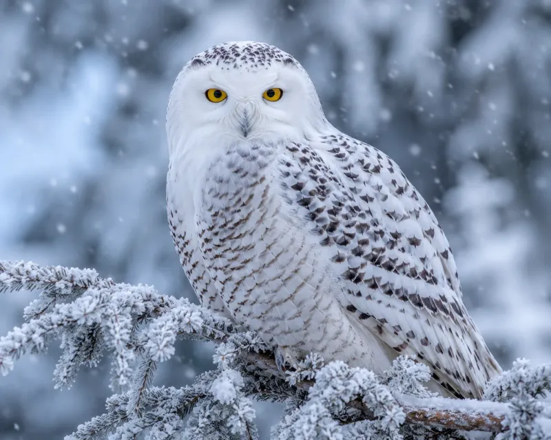 Winter Watcher Snowy Owl Wallpaper wallpaper preview