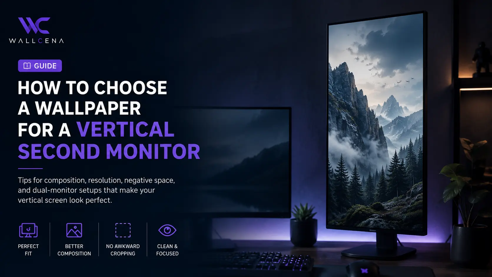 How to Choose a Wallpaper for a Vertical Second Monitor