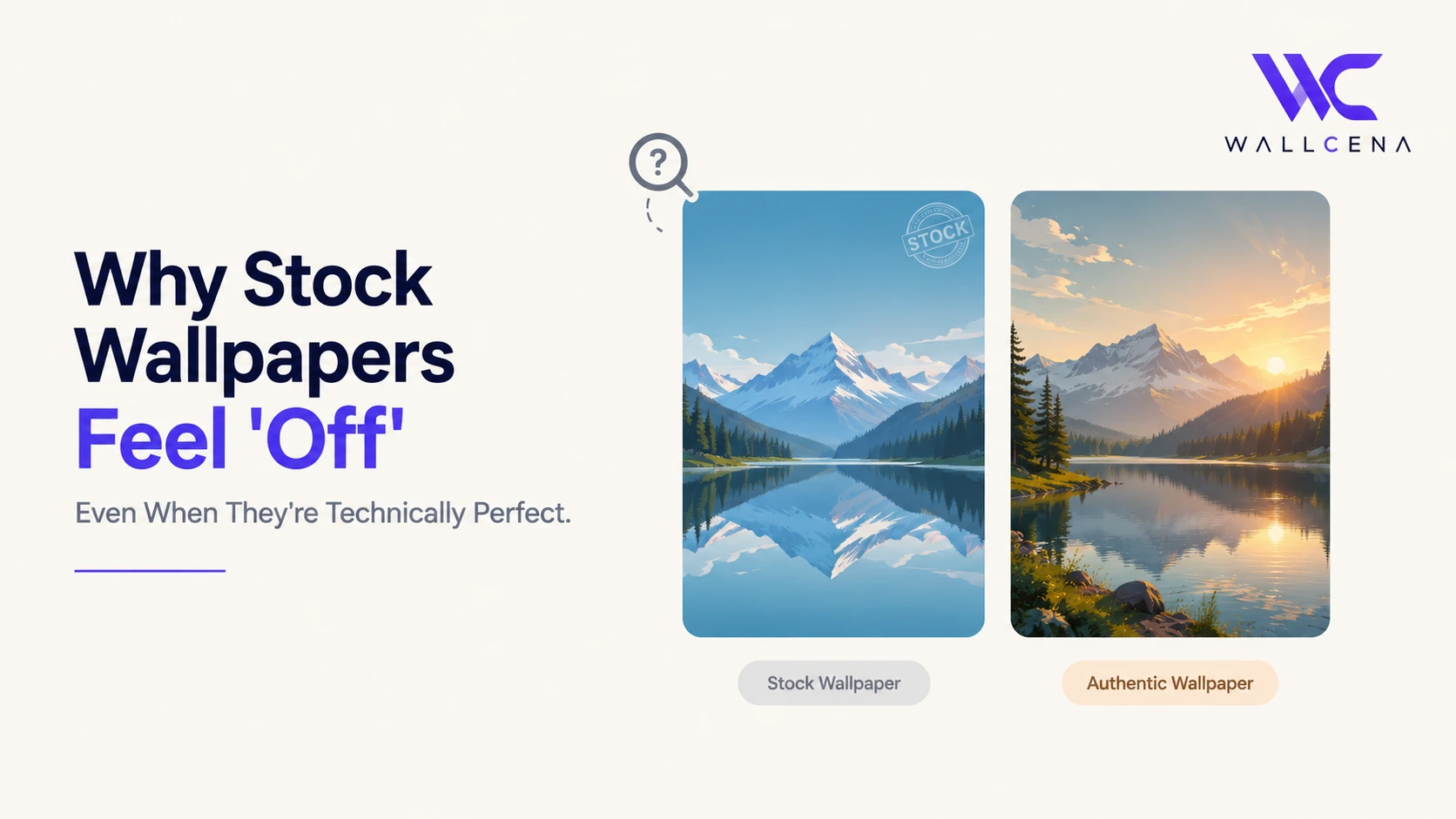 Why Stock Photo Wallpapers Feel "Off" Even When They're Technically Well-Made