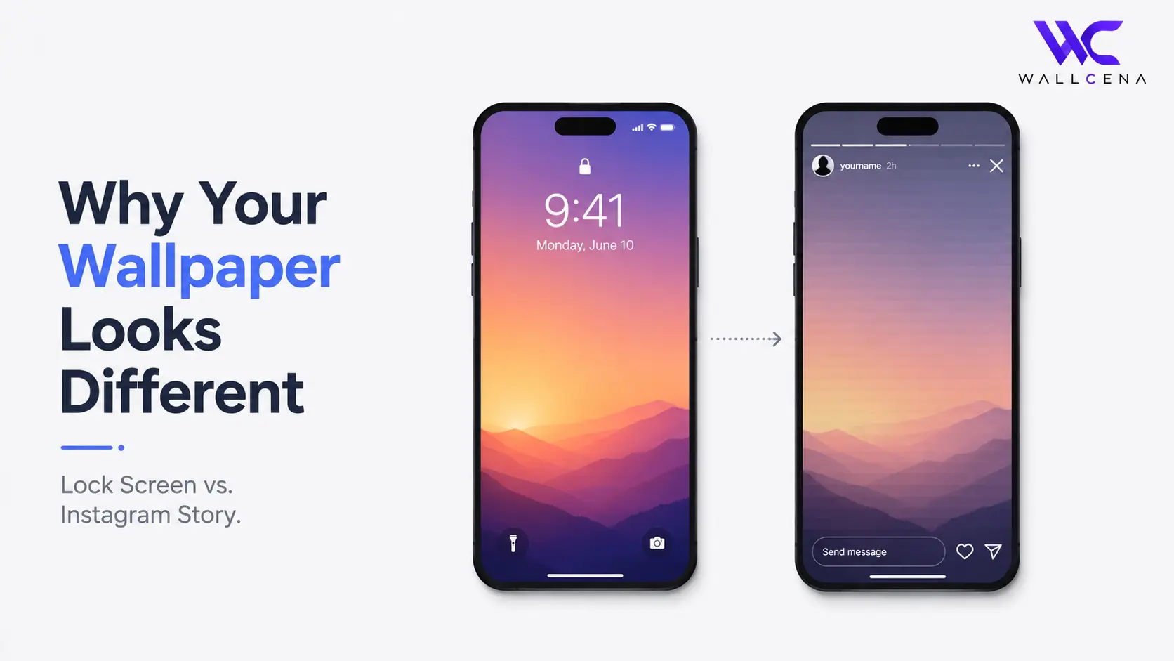Why Your Wallpaper Looks Different on Instagram Story vs Your Actual Lock Screen