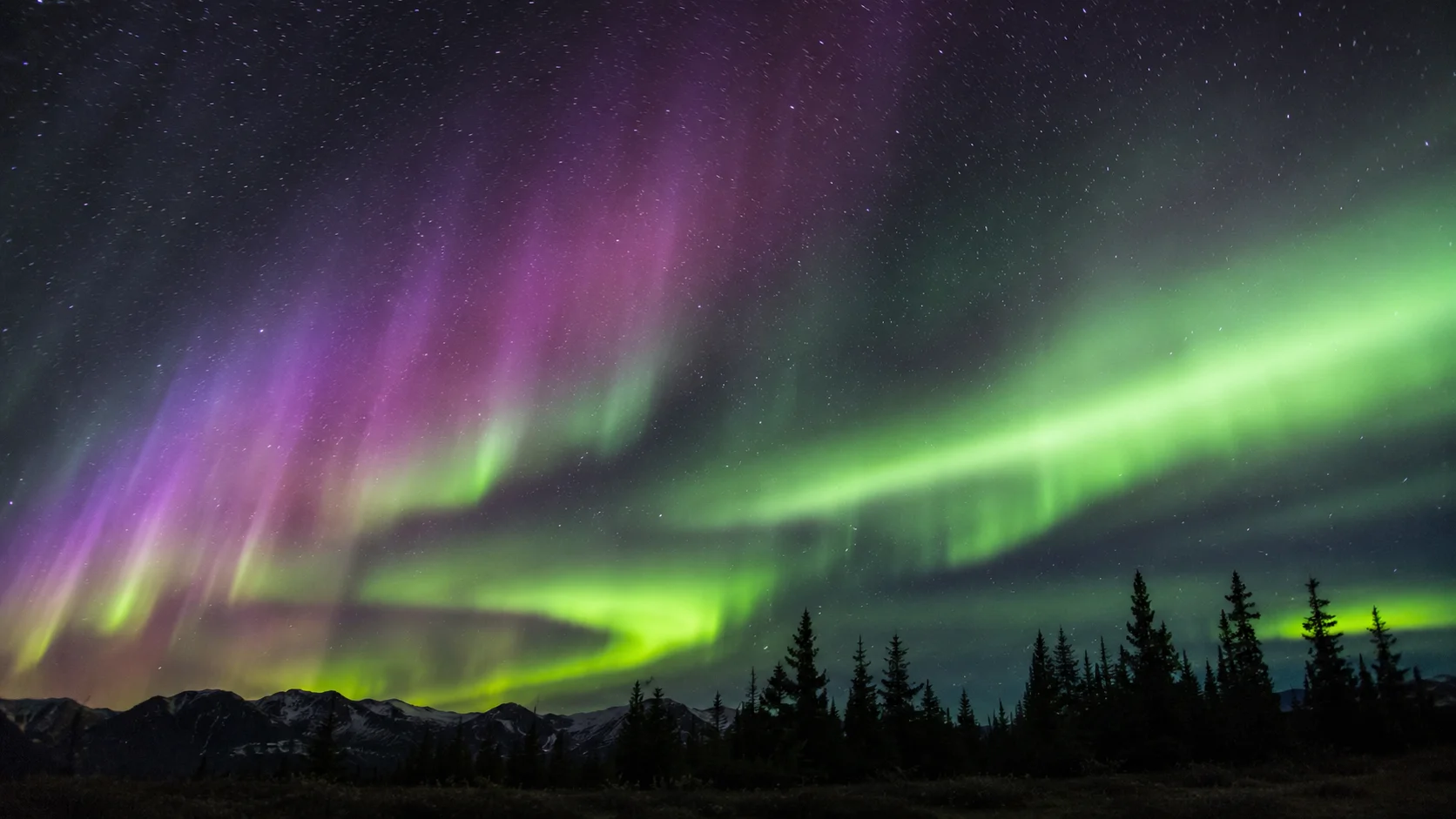 Aurora Night Sky wallpaper full preview