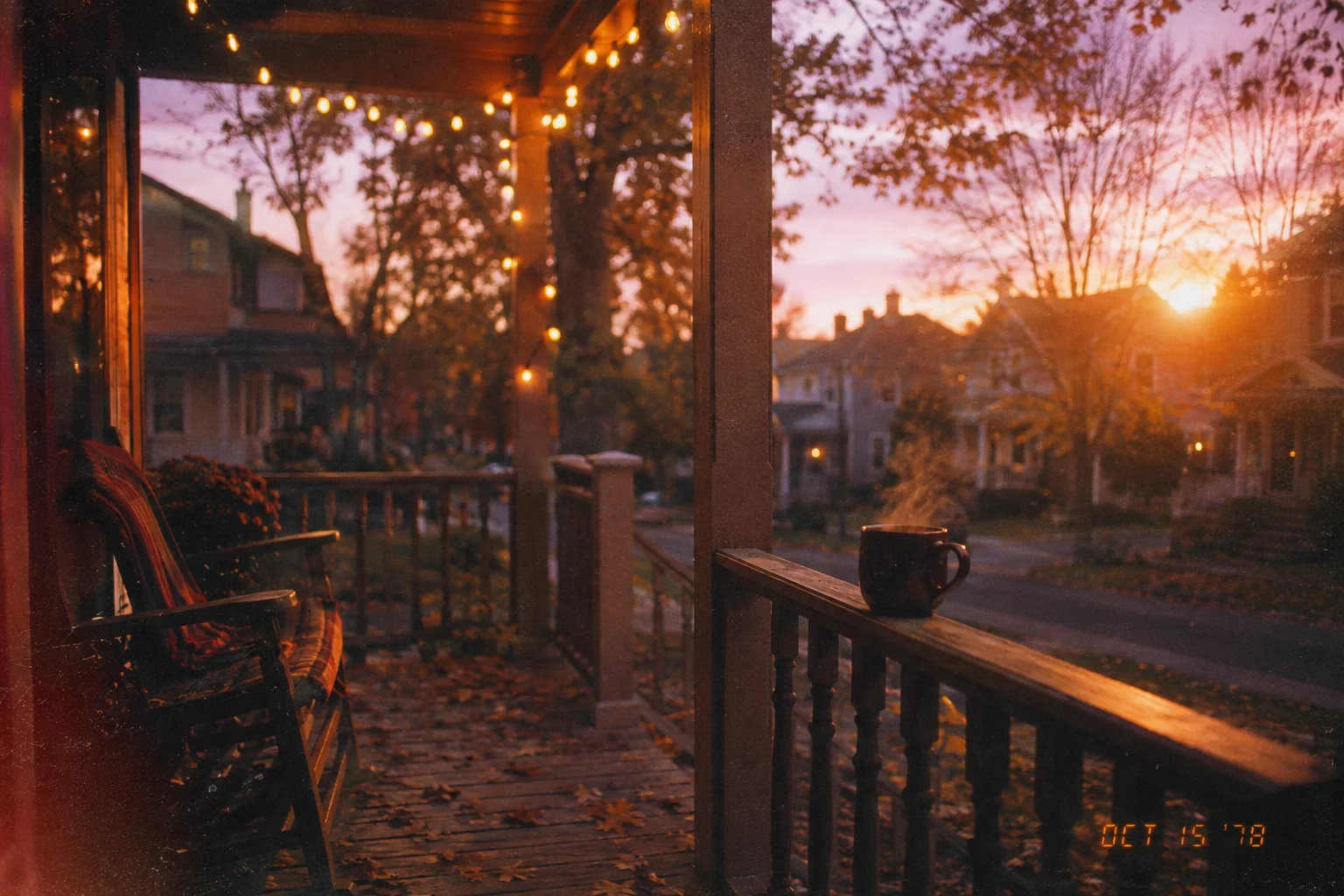 Autumn Evenings on the Front Porch