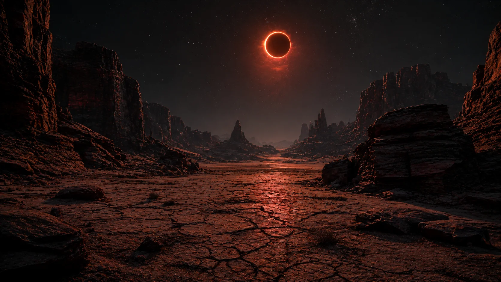 Blood Moon Canyon Wallpaper wallpaper full preview
