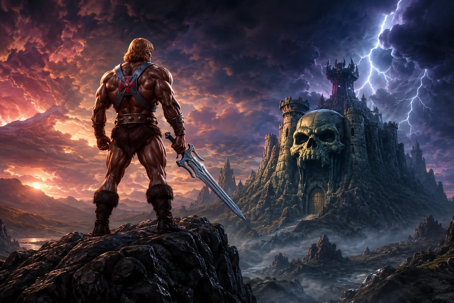 Cinematic He-Man Inspired Wallpaper 4K | Epic Fantasy Warrior Background wallpaper full preview