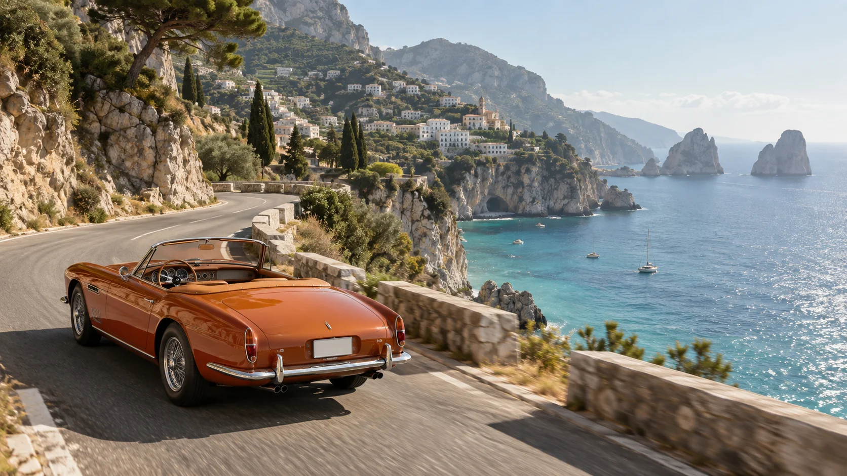 Coastal Escape: Vintage Roadster