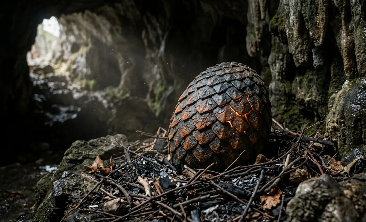 Ember Shell Photorealistic Dragon Egg Wallpaper wallpaper full preview