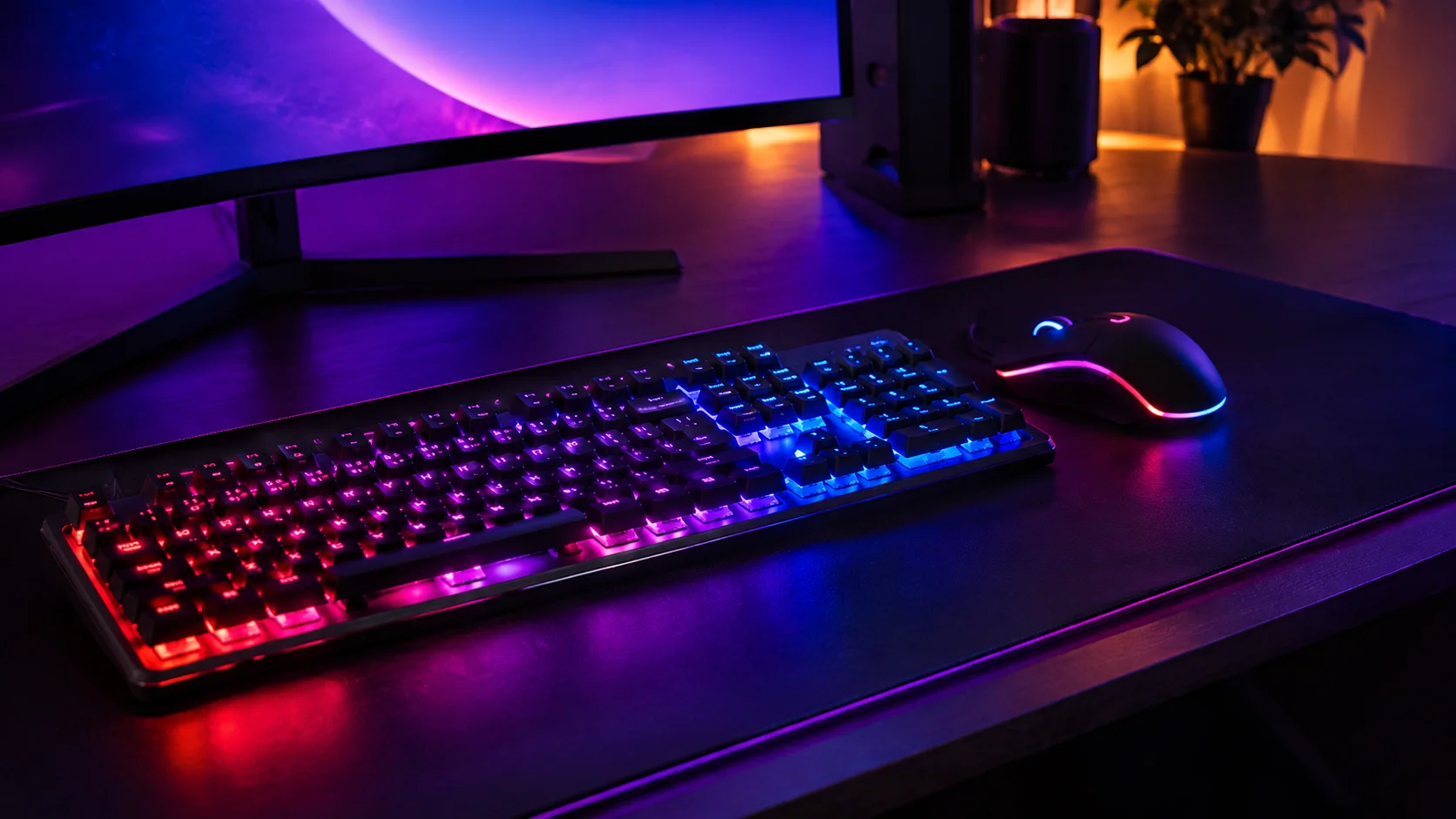 Gaming RGB Setup wallpaper full preview