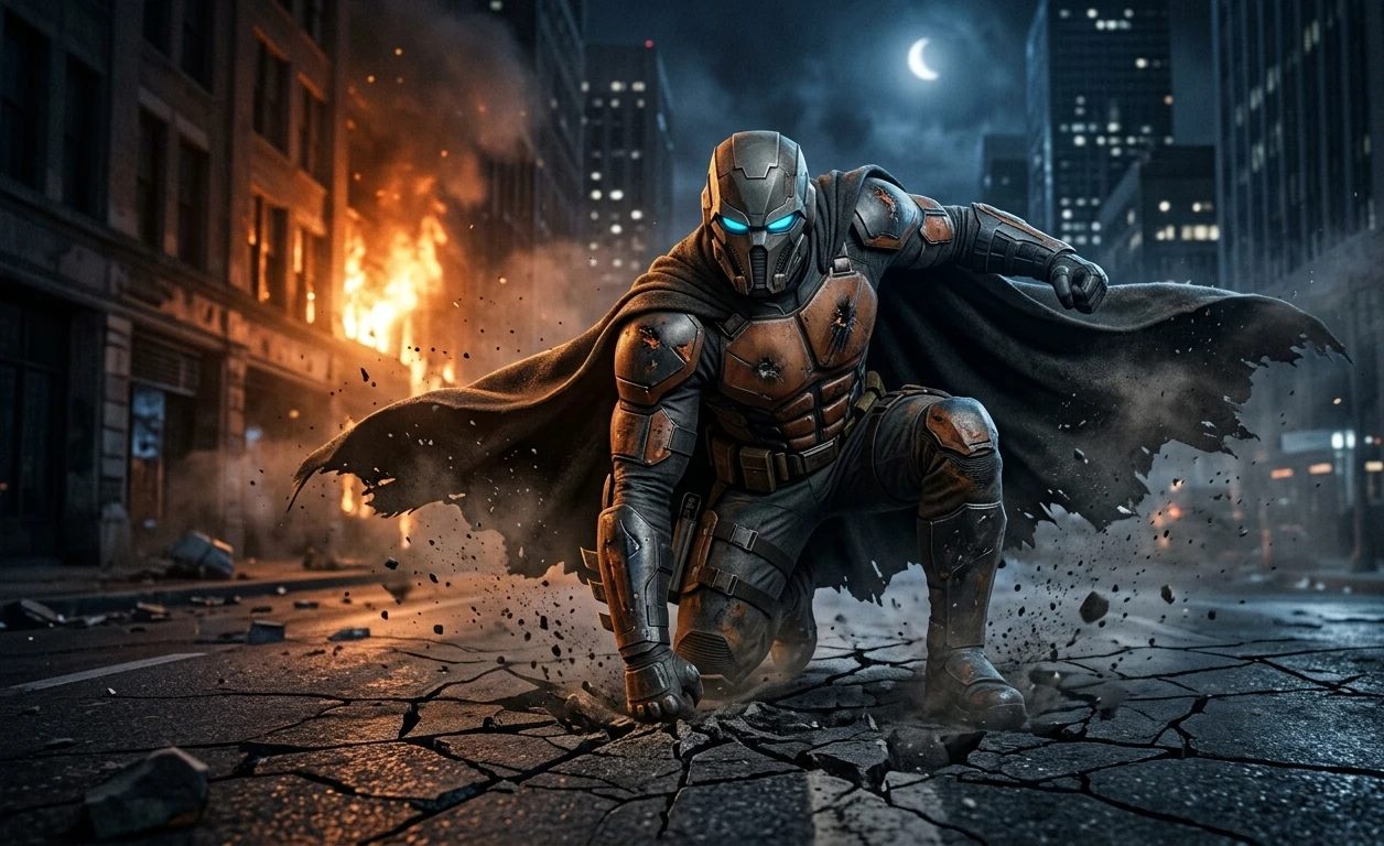 Impact Cinematic Superhero Wallpaper