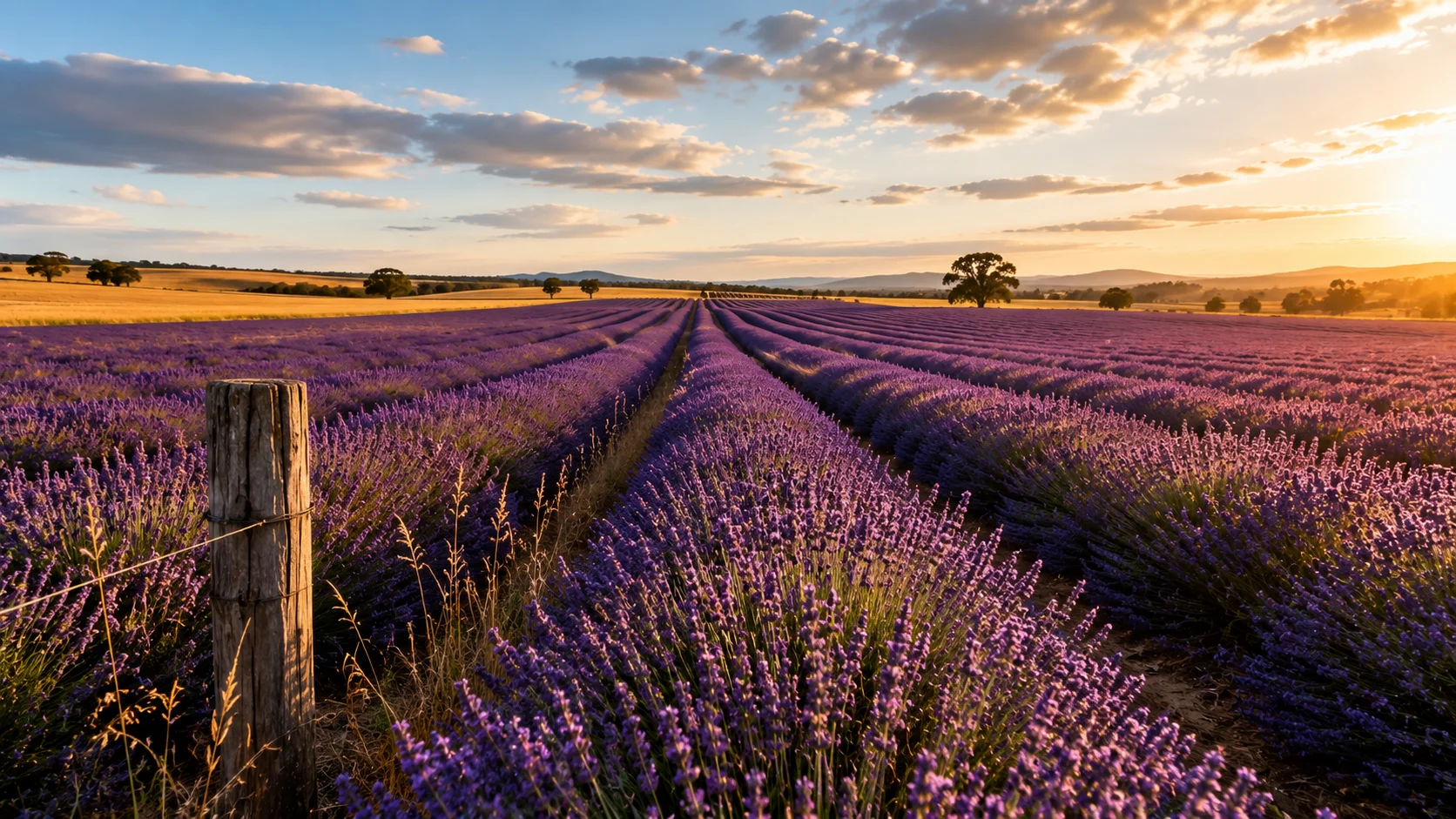Lavender Fields Wallpaper wallpaper full preview