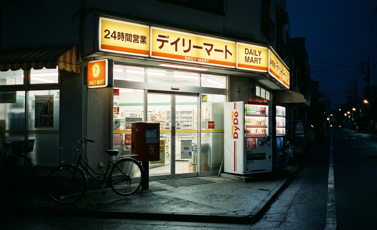 Midnight Konbini Lo-Fi Night Wallpaper