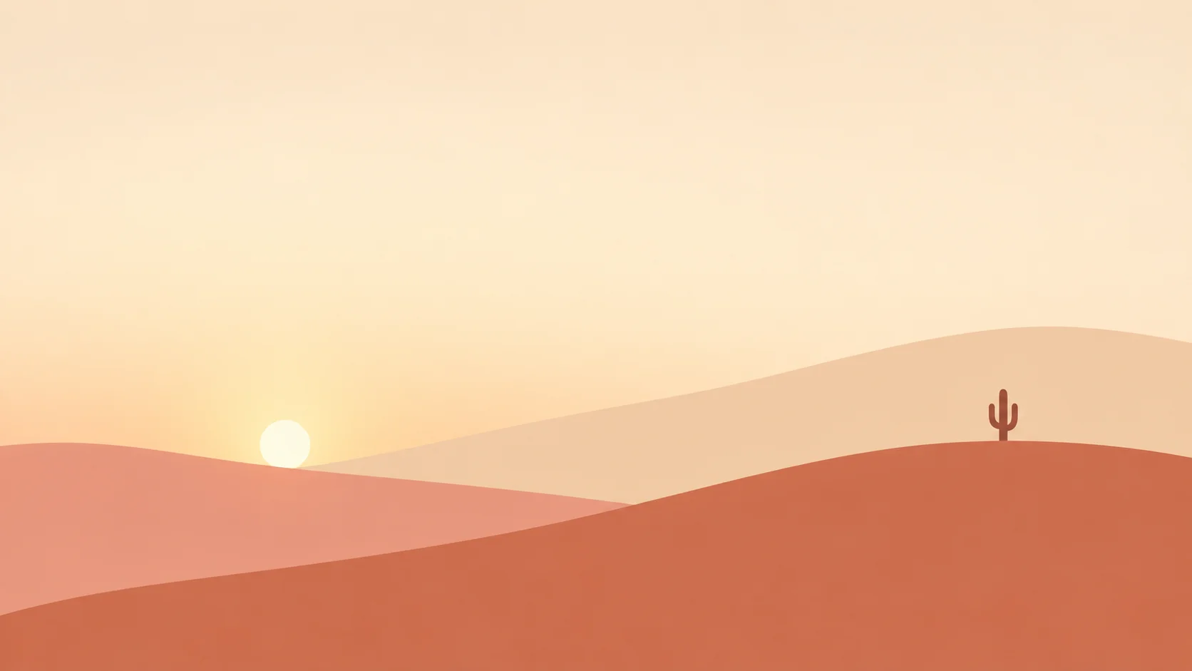 Minimal Desert Dunes Wallpaper