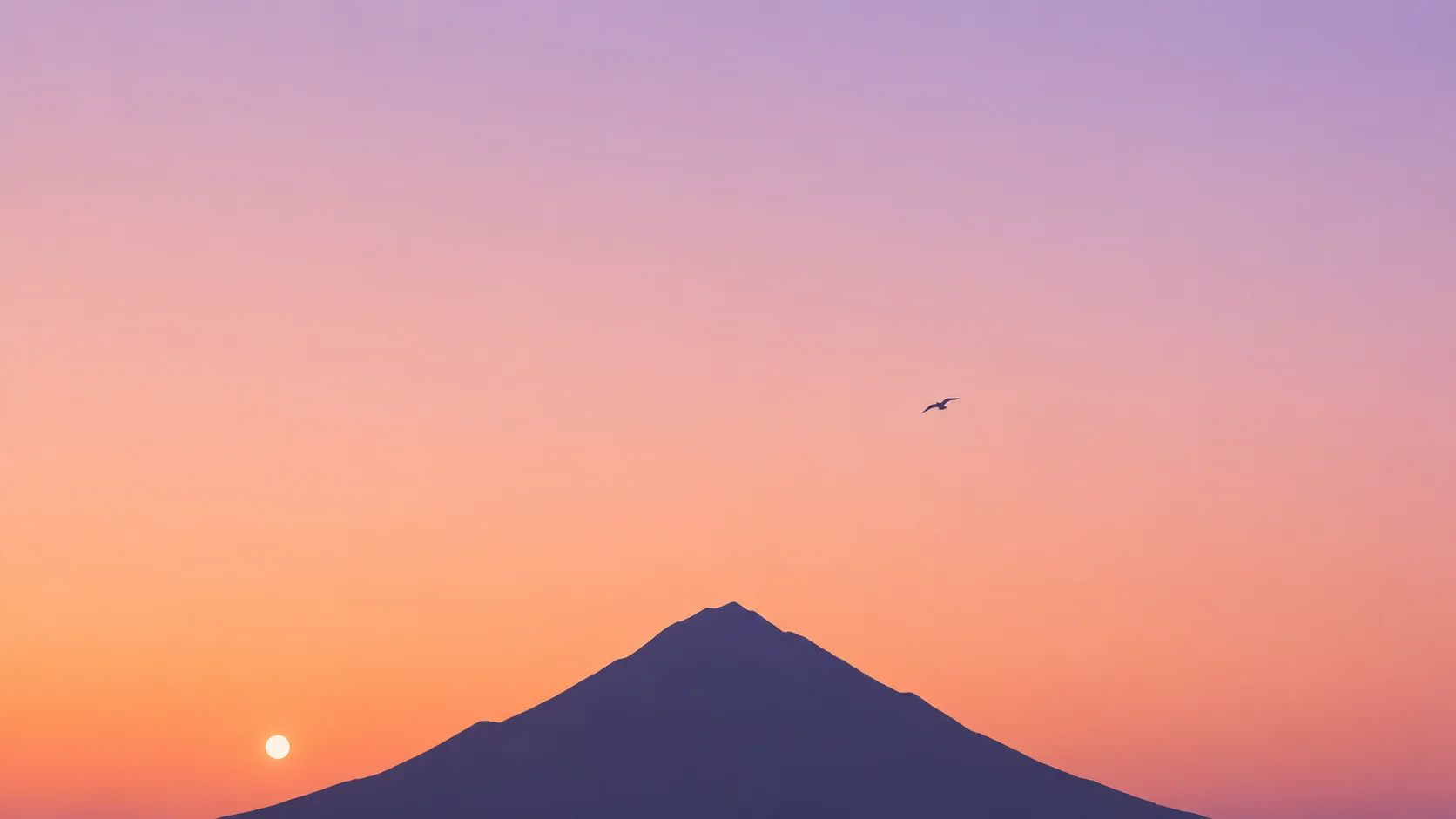 Minimal Mountain Peak Wallpaper