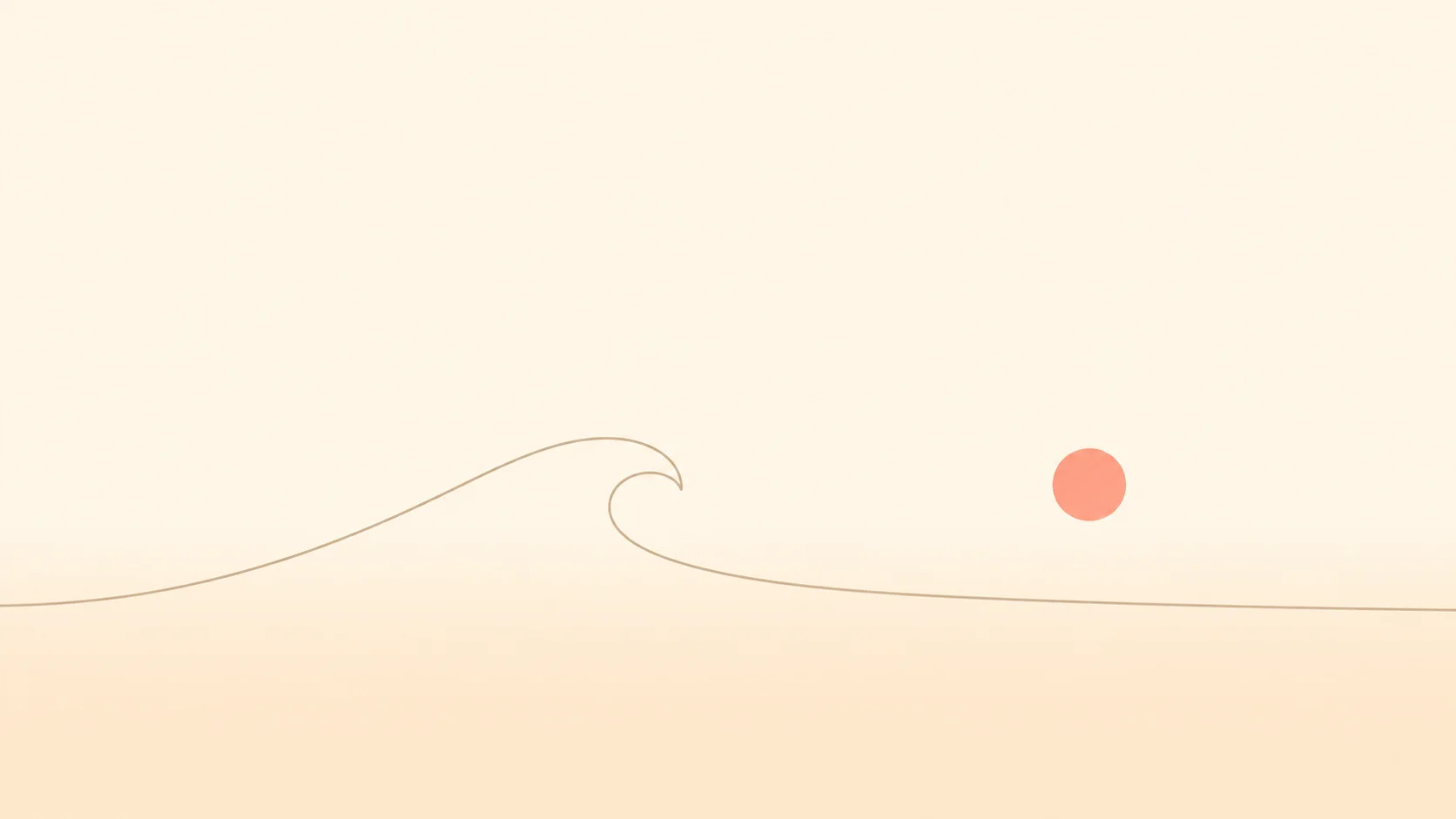 Minimal Ocean Wave Wallpaper