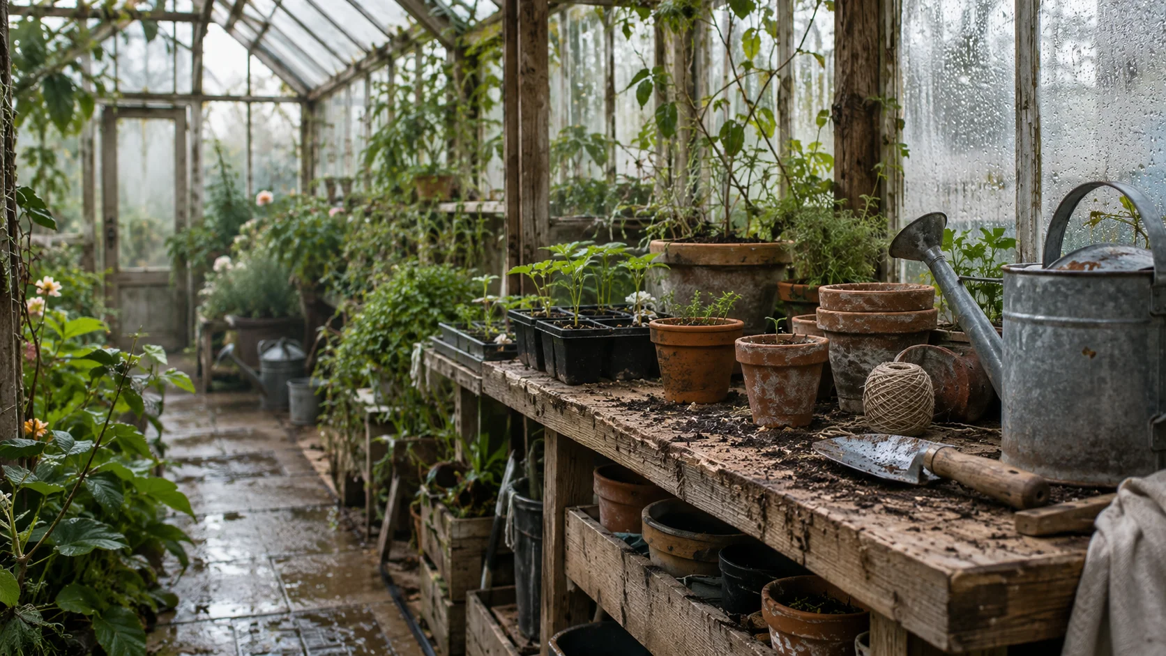 Morning in the Old Greenhouse
