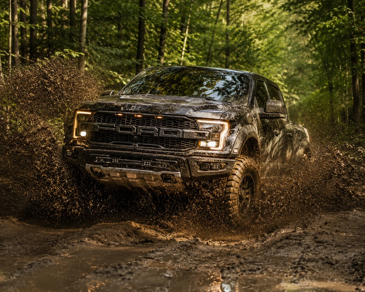 Mud Run Off-Road Truck Wallpaper