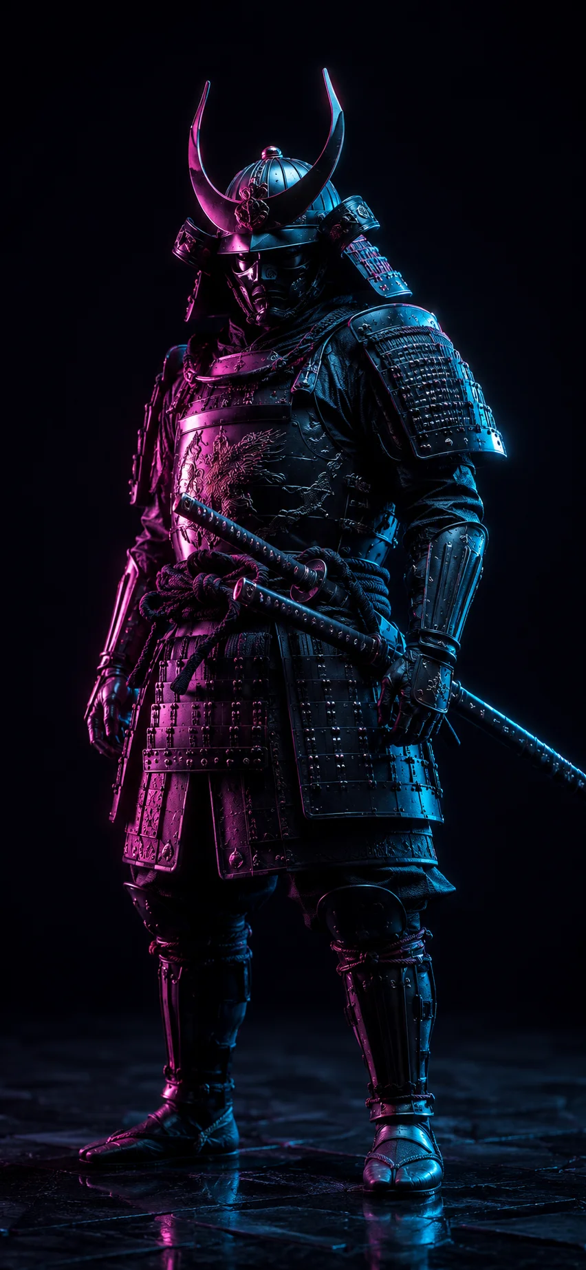 Neon Samurai wallpaper full preview