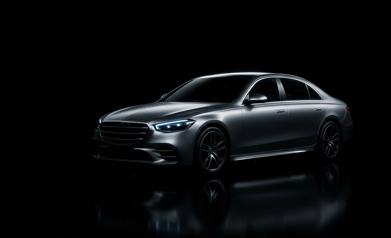Premium Silver AMOLED Sedan Wallpaper