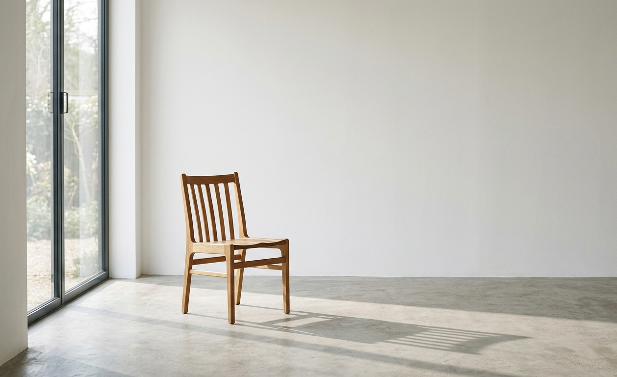 Quiet Corner Minimal Chair Wallpaper