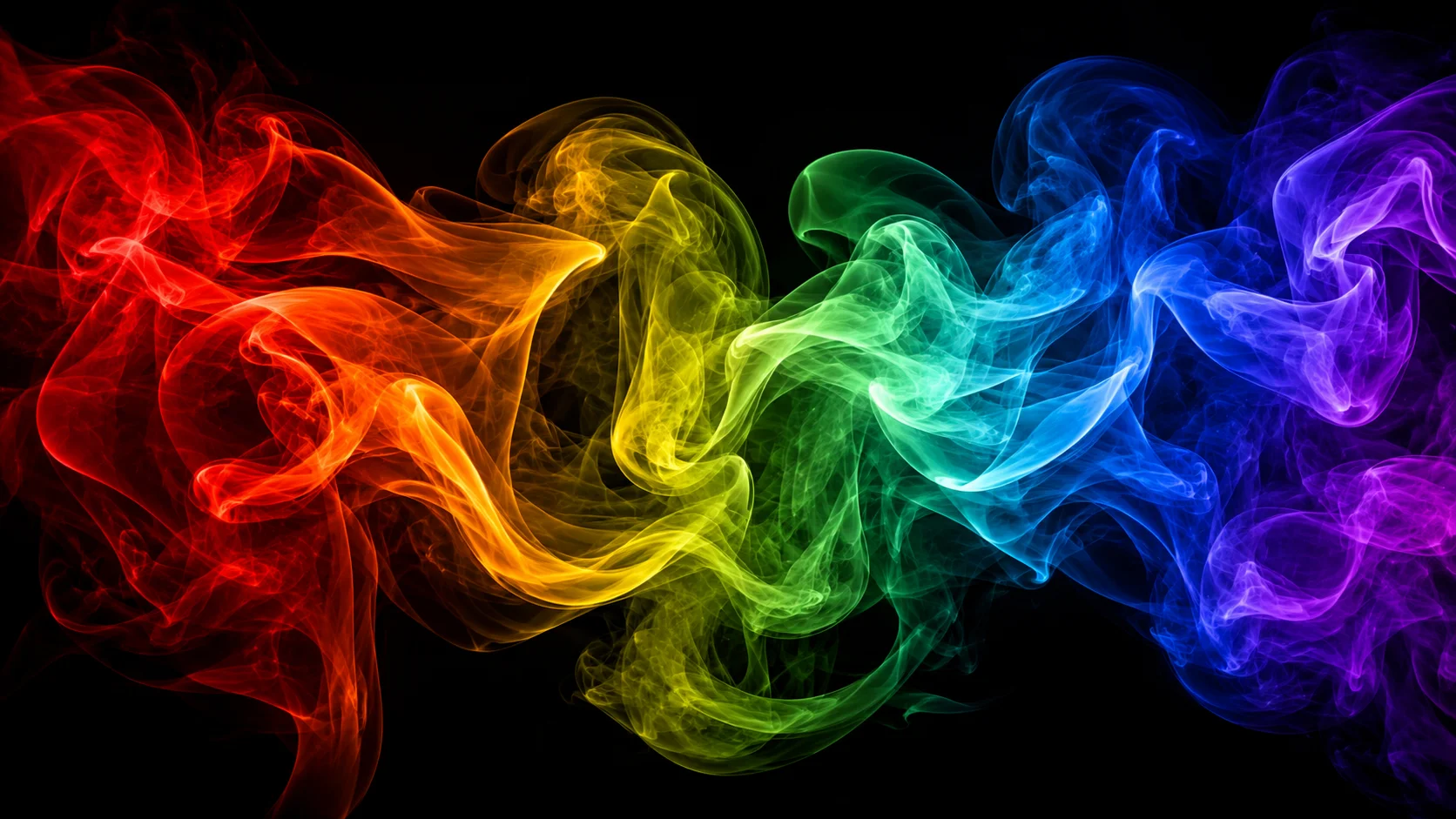 Rainbow Smoke Art wallpaper full preview