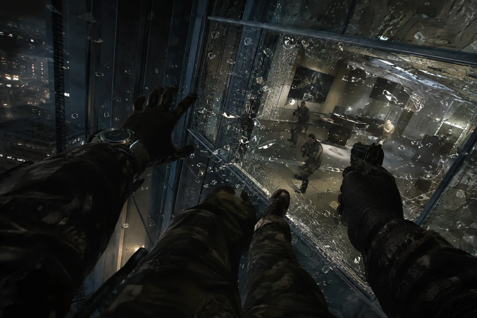 Realistic Tactical Window Breach Wallpaper 4K wallpaper full preview