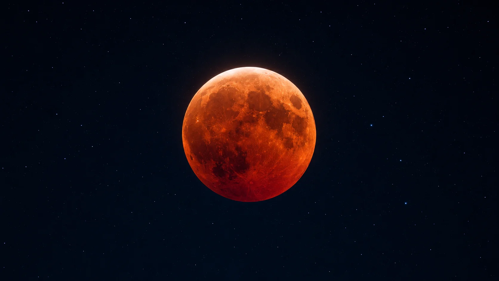 Red Moon Eclipse wallpaper full preview
