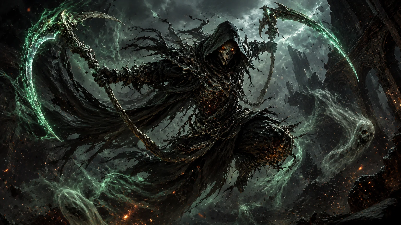 Shadow Reaper Action Wallpaper
