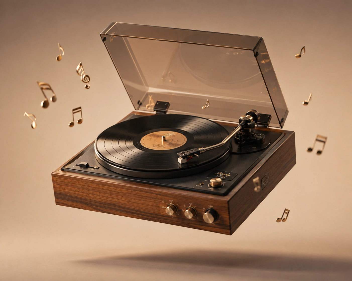 Spinning Memories 3D Vinyl Player Wallpaper wallpaper full preview