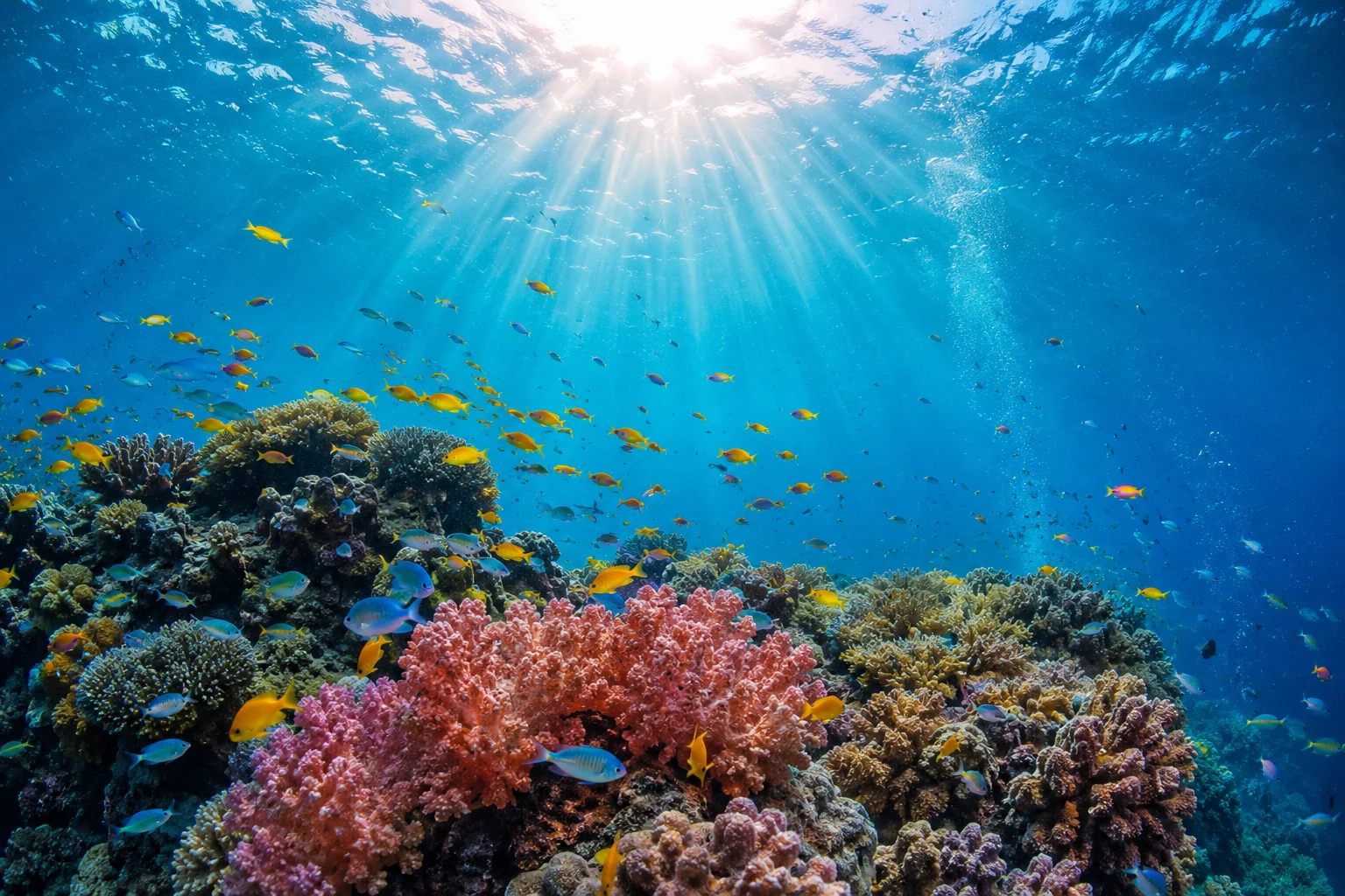 Sunlit Reef Underwater Wallpaper wallpaper full preview