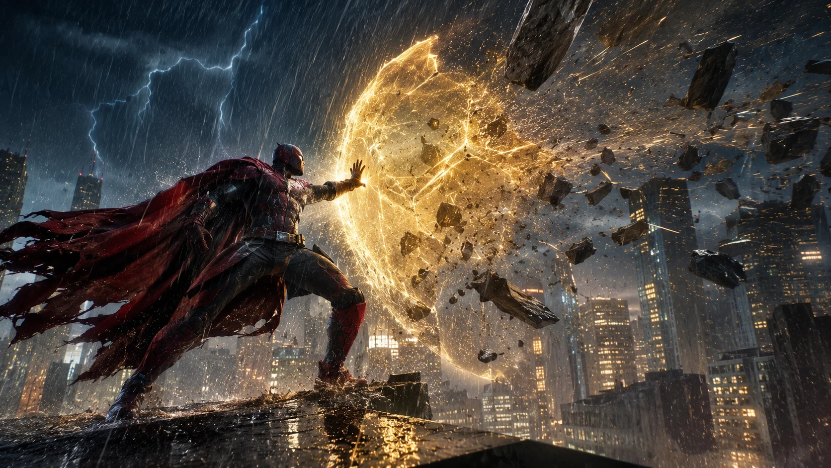 Superhero Energy Shield Wallpaper wallpaper full preview